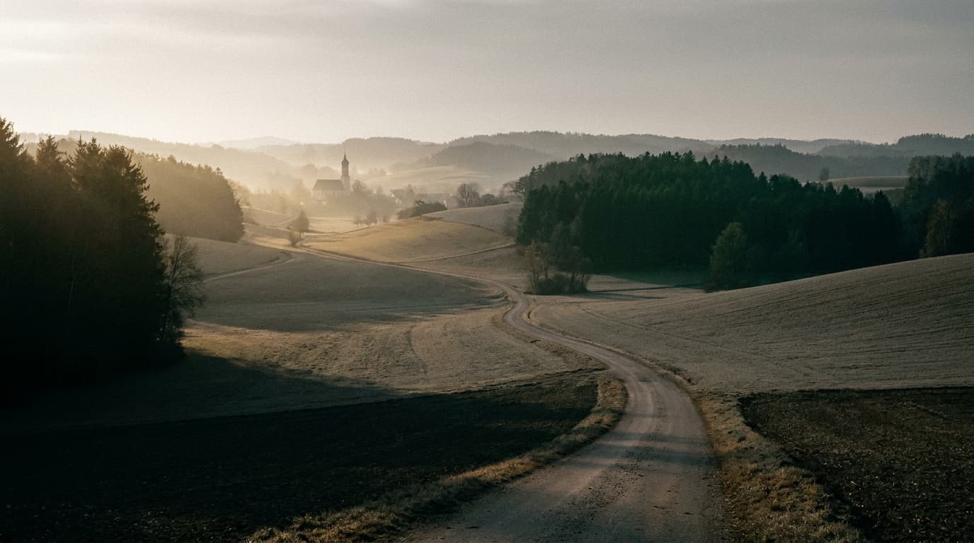 Landschaft im Naturpark Westliche Wälder bei Augsburg
